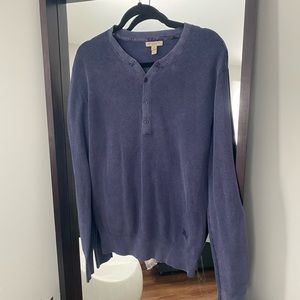 Burberry sweater blue mens size large